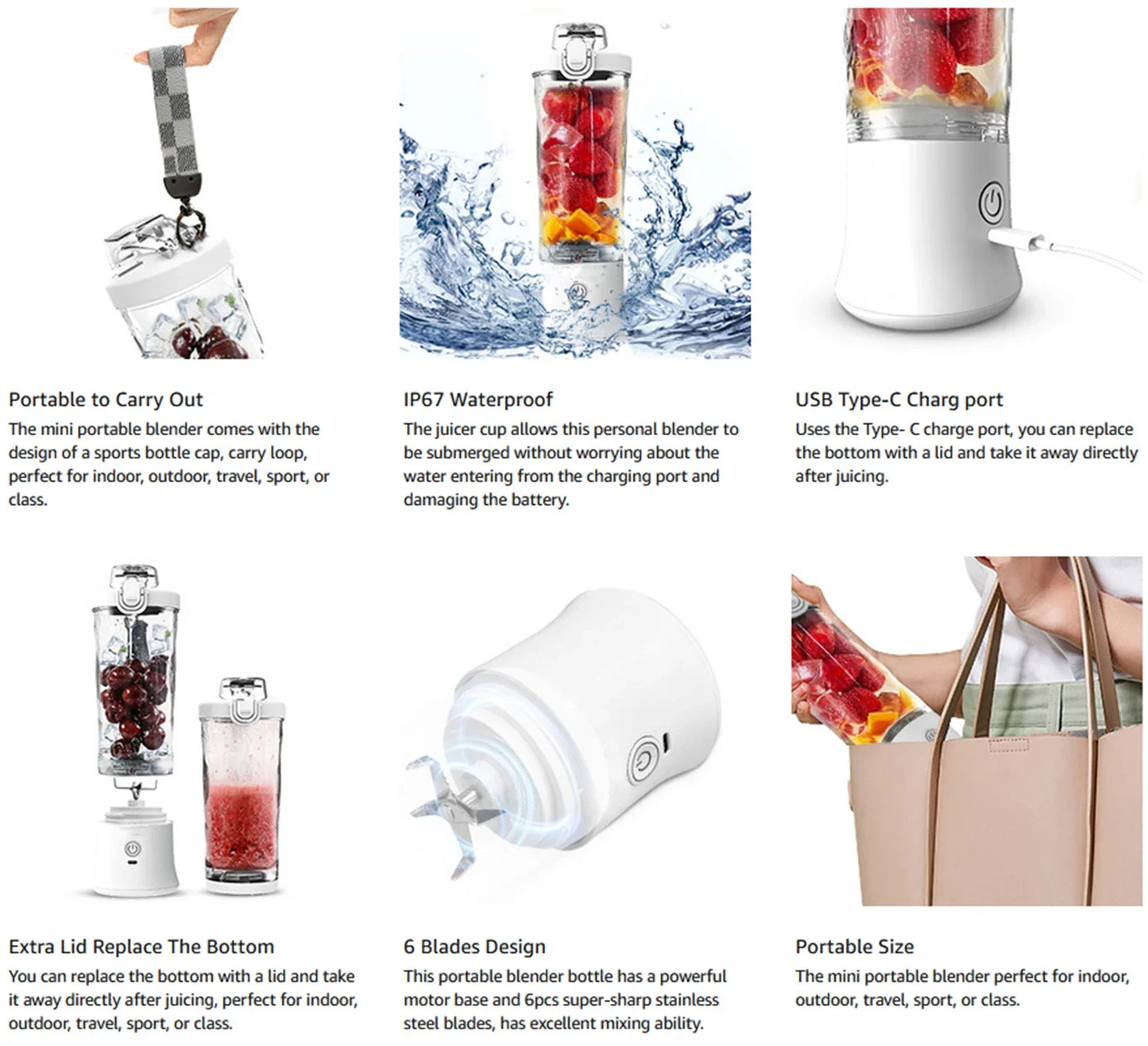 GlowBlend Max Portable Juicer